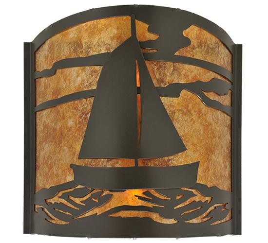 12"W Sailboat Wall Sconce