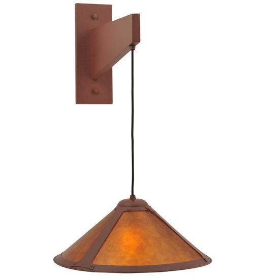 17"W Mission Cantilever Wall Sconce