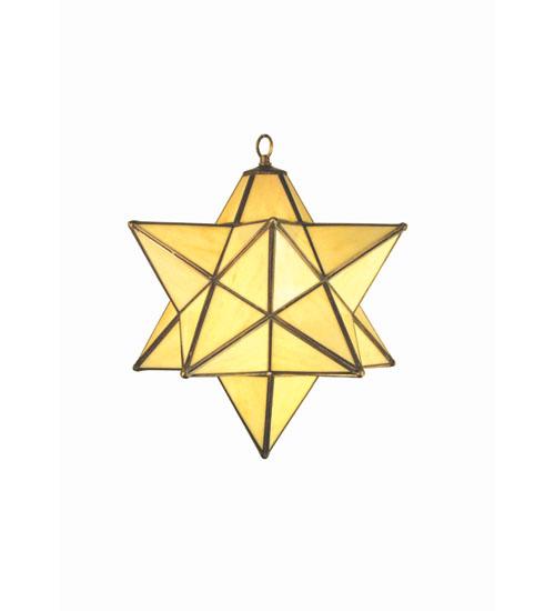 18" Wide Moravian Star Pendant