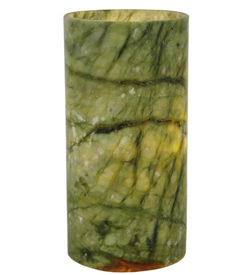4"W Cylindre Green Jadestone Shade