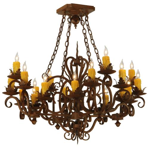 38" Square Kimberly 20 Light Chandelier