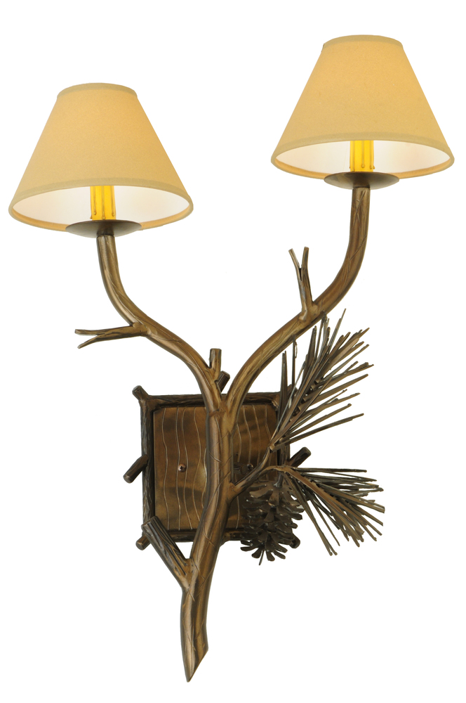 27"H Lone Pine 2 LT Wall Sconce