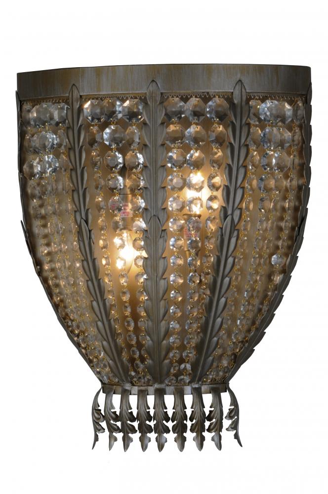 17"W Chrisanne Crystal Wall Sconce