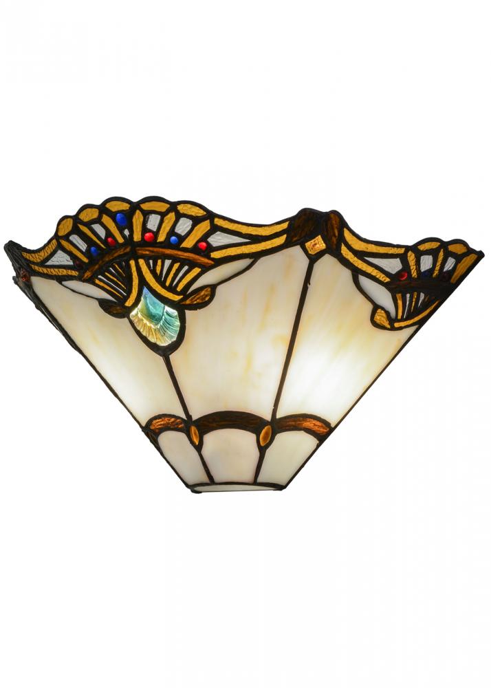 14.5"W Shell with Jewels Wall Sconce