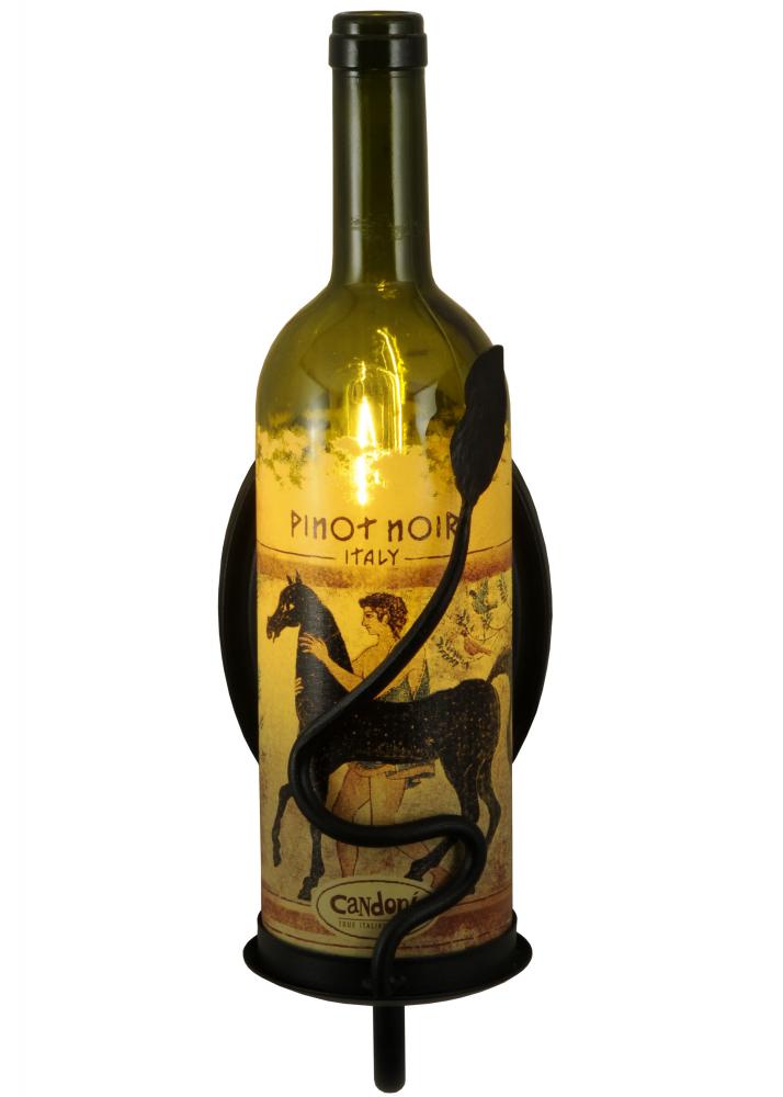 4.5"W Tuscan Vineyard Personalized Wine Bottle Wall Sconce