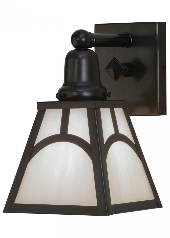 6"W Mission Hill Top Wall Sconce