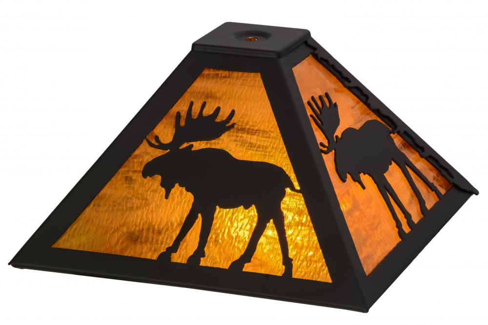11.5" Square Moose Through the Trees Shade