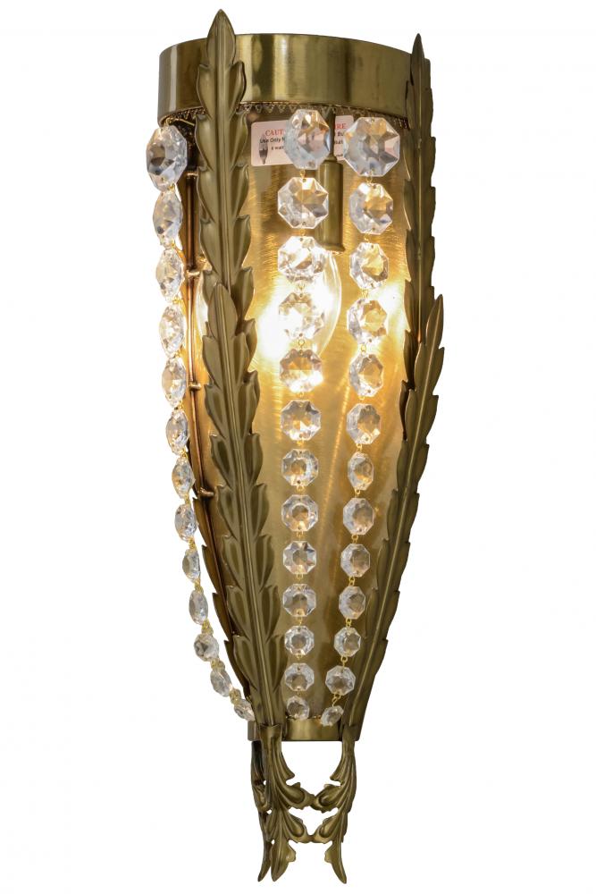 7" Wide Chrisanne Crystal Wall Sconce