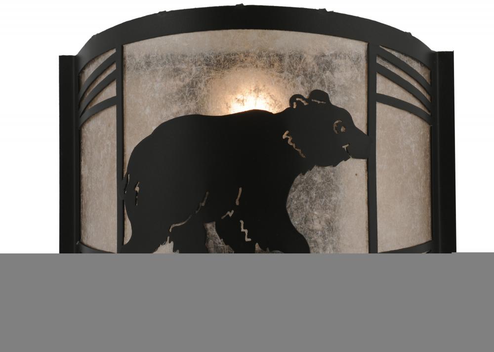 12"W Happy Bear on the Loose Right Wall Sconce