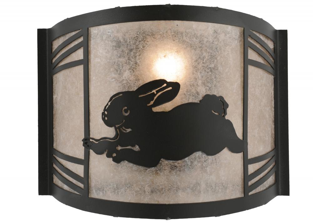 12"W Rabbit on the Loose Left Wall Sconce