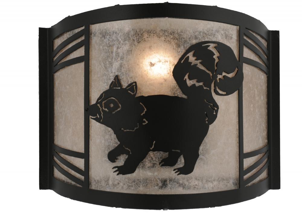 12"W Raccoon on the Loose Left Wall Sconce