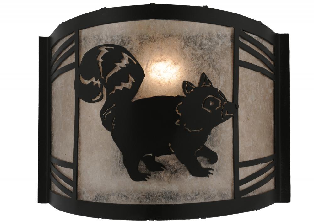 12"W Raccoon on the Loose Right Wall Sconce
