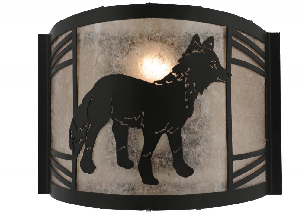 12"W Fox on the Loose Right Wall Sconce
