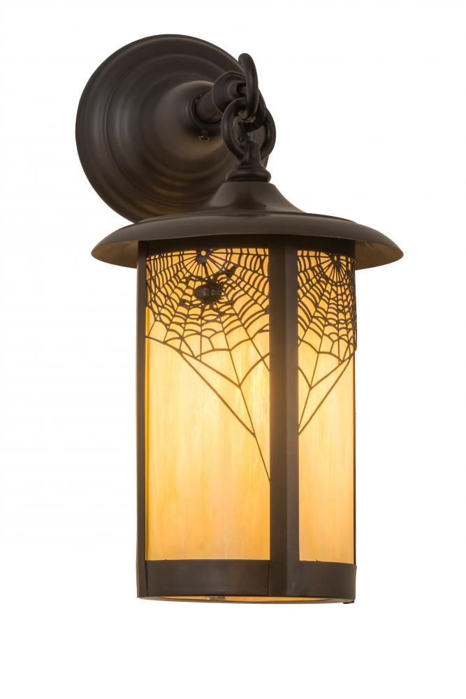 8" Wide Fulton Spider Web Hanging Wall Sconce