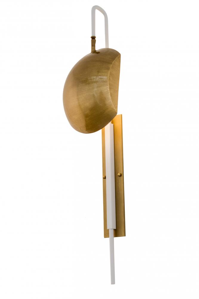8"W Muschel Adjustable LED Wall Sconce