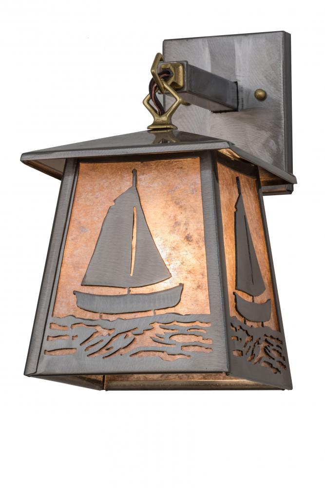 7" Wide Sailboat Wall Sconce