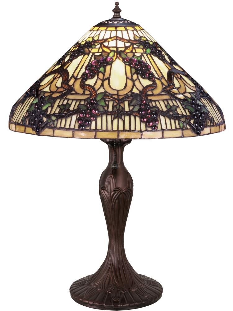 23" High Jeweled Grape Table Lamp