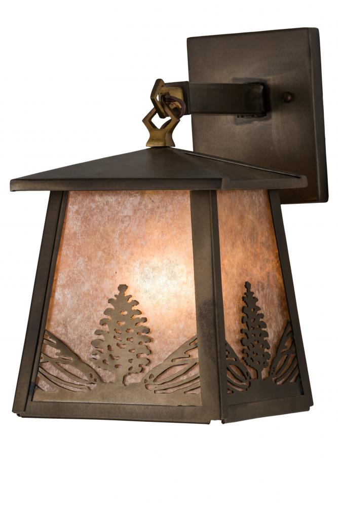 7"W Mountain Pine Hanging Wall Sconce