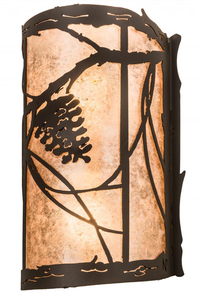 8" Wide Whispering Pines Wall Sconce