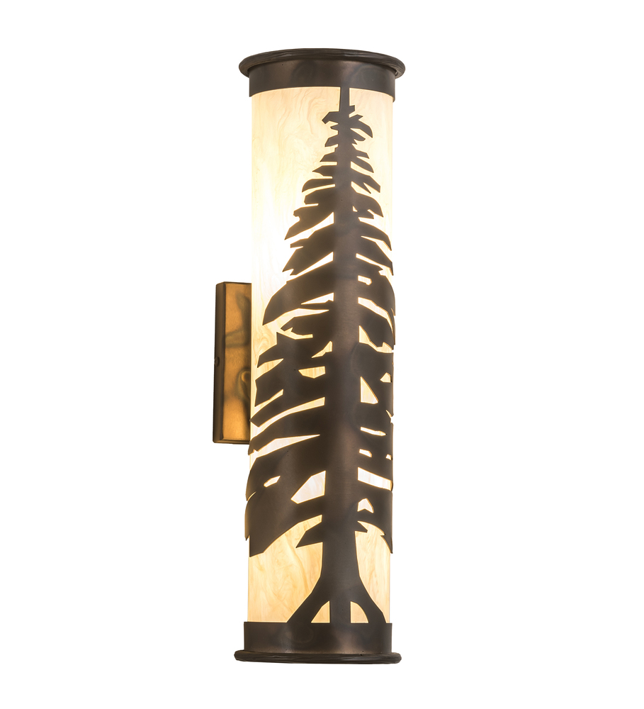 5" Wide Pine Tree Wall Sconce