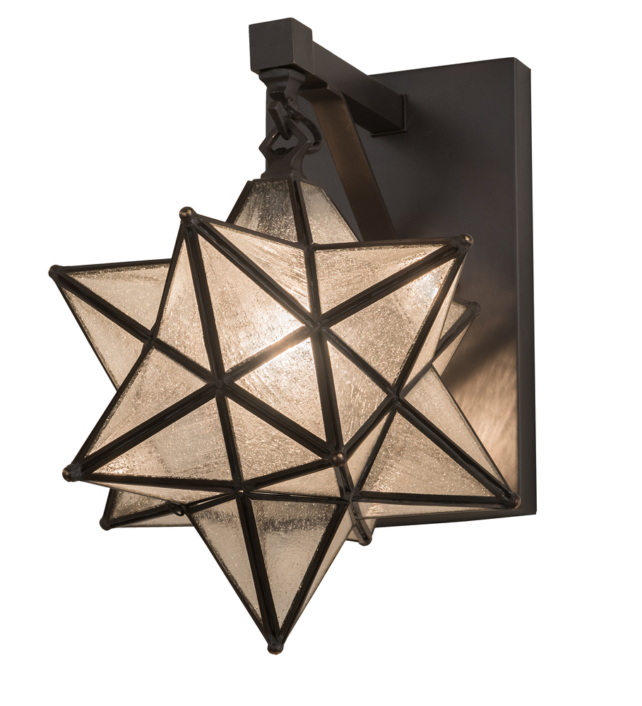 9" Wide Moravian Star Hanging Wall Sconce