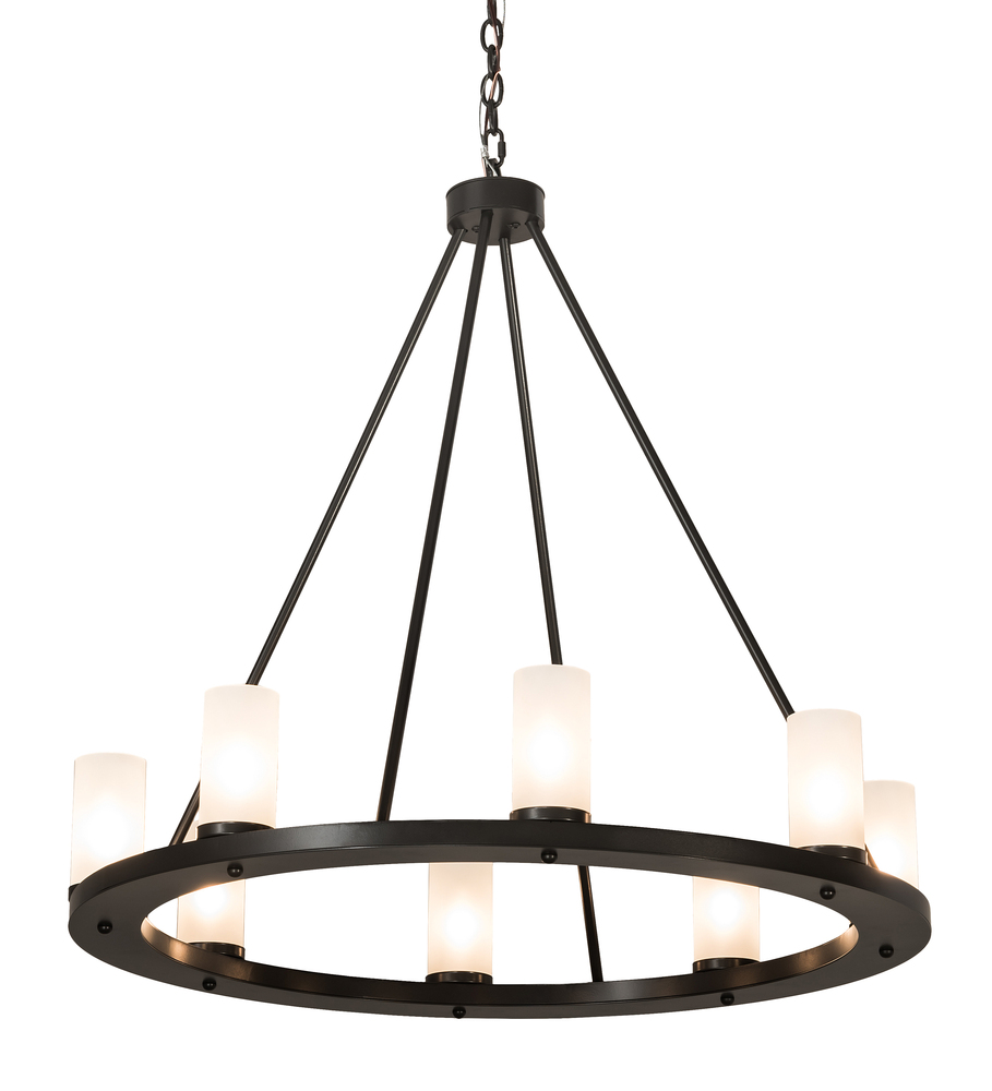 36" Wide Loxley 8 LT Chandelier