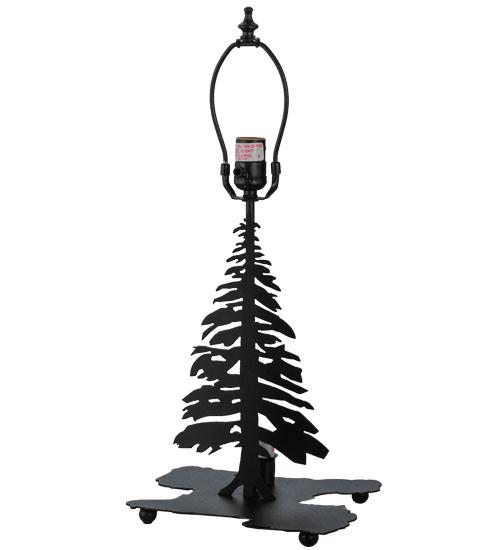 14"H Tall Pines W/Lighted Base Table Base