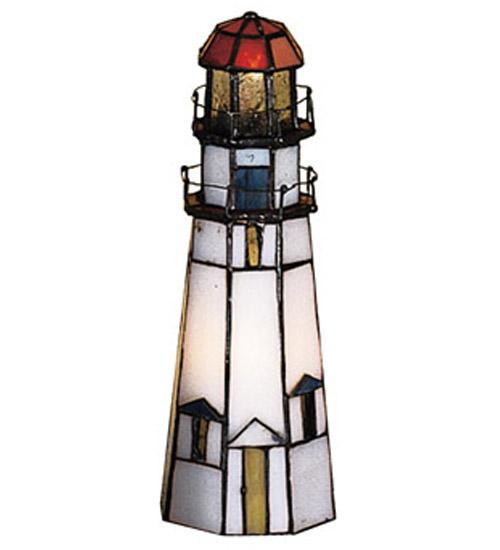 9"H The Lighthouse on Marble Head Accent Lamp