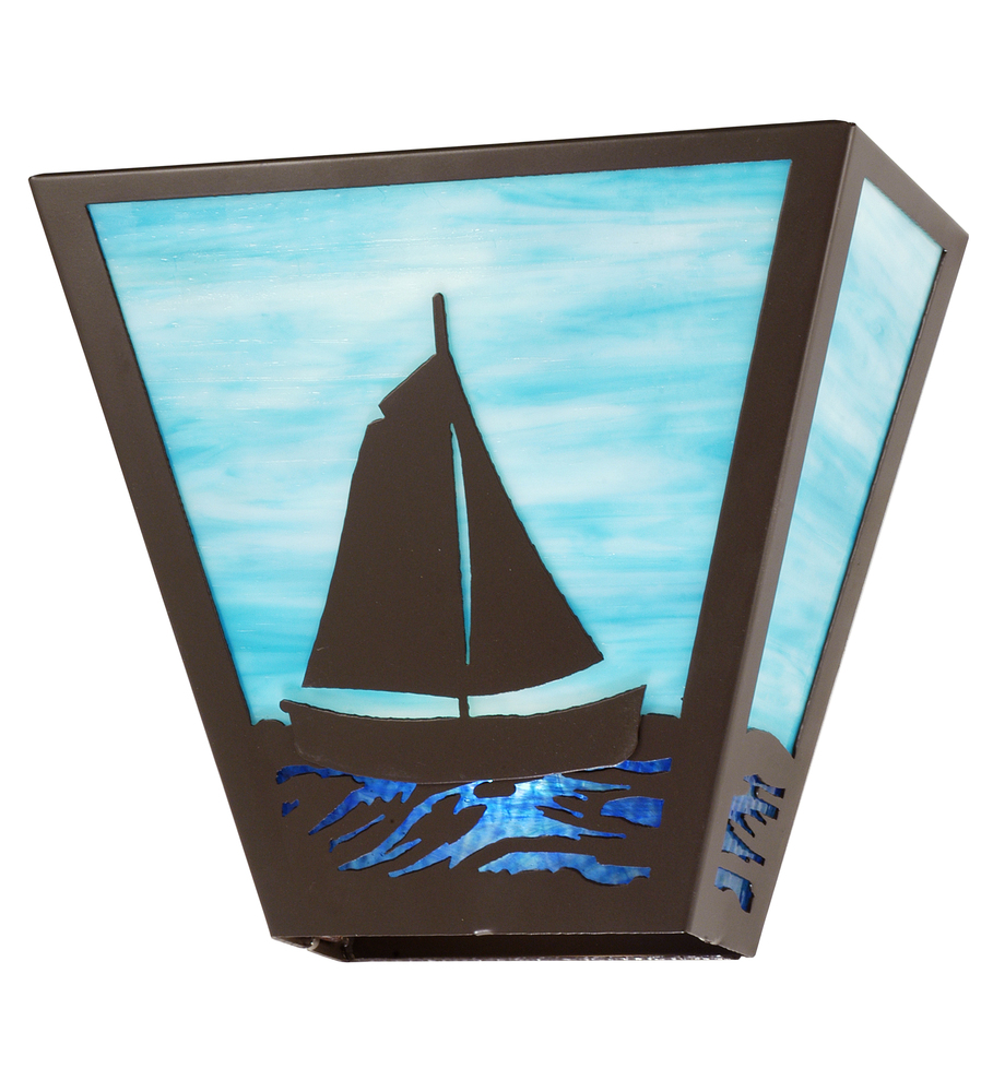 13" Wide Sailboat Wall Sconce