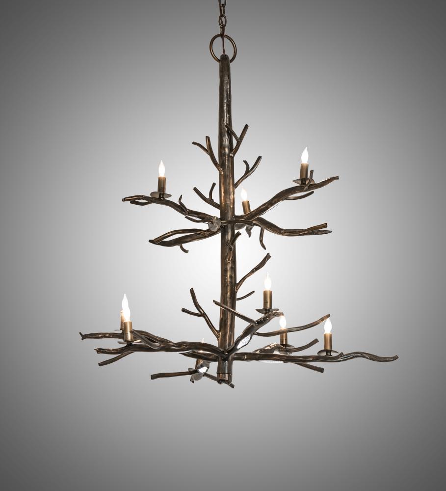 36" Wide Winter Solstice 9 Light Chandelier