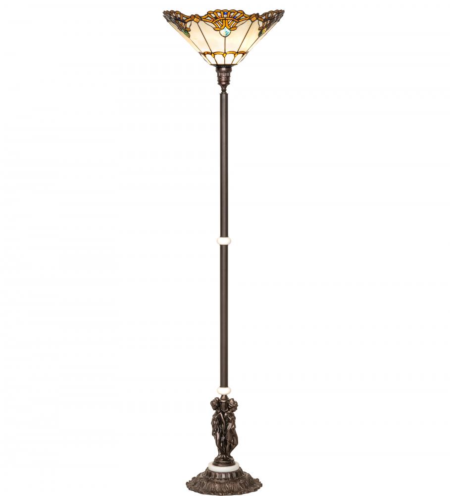 74" High Shell with Jewels Floor Lamp