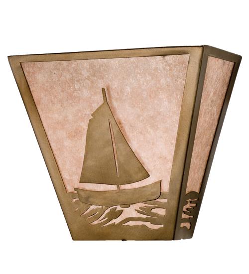13"W Sailboat Wall Sconce