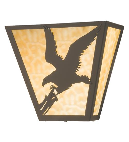 13"W Strike of the Eagle Wall Sconce