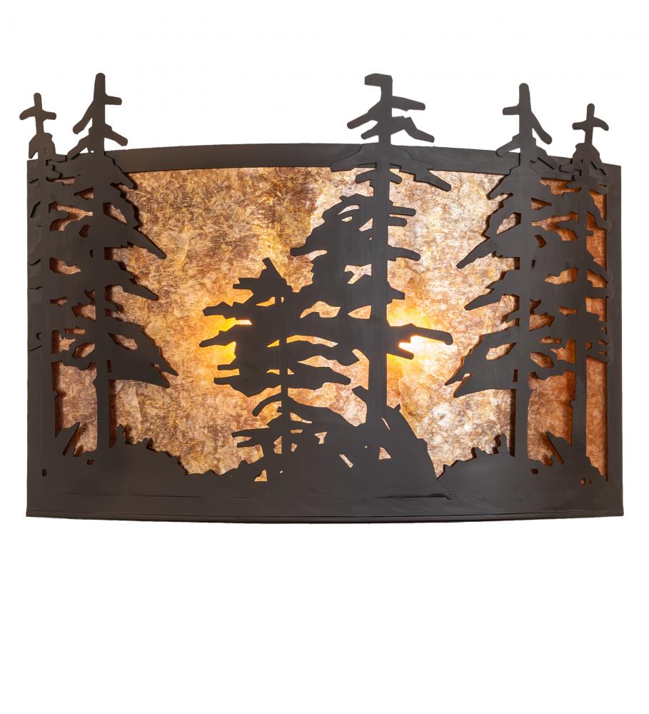 24" Wide Tall Pines Wall Sconce