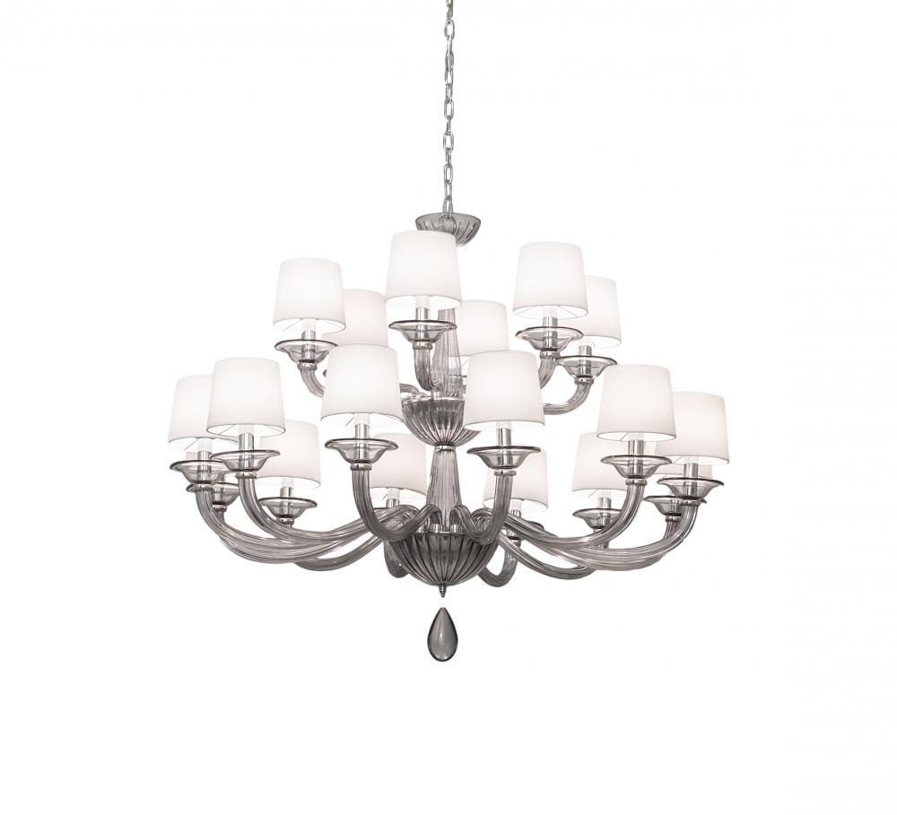 48" Wide Murano Almaden Southland 18 Light Chandelier..