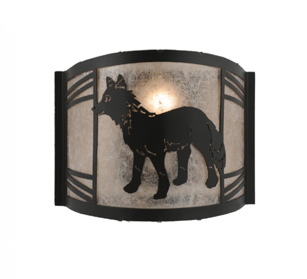 12" Wide Fox on the Loose Left Wall Sconce