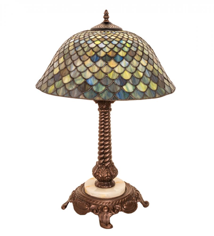 23" High Tiffany Fishscale Table Lamp