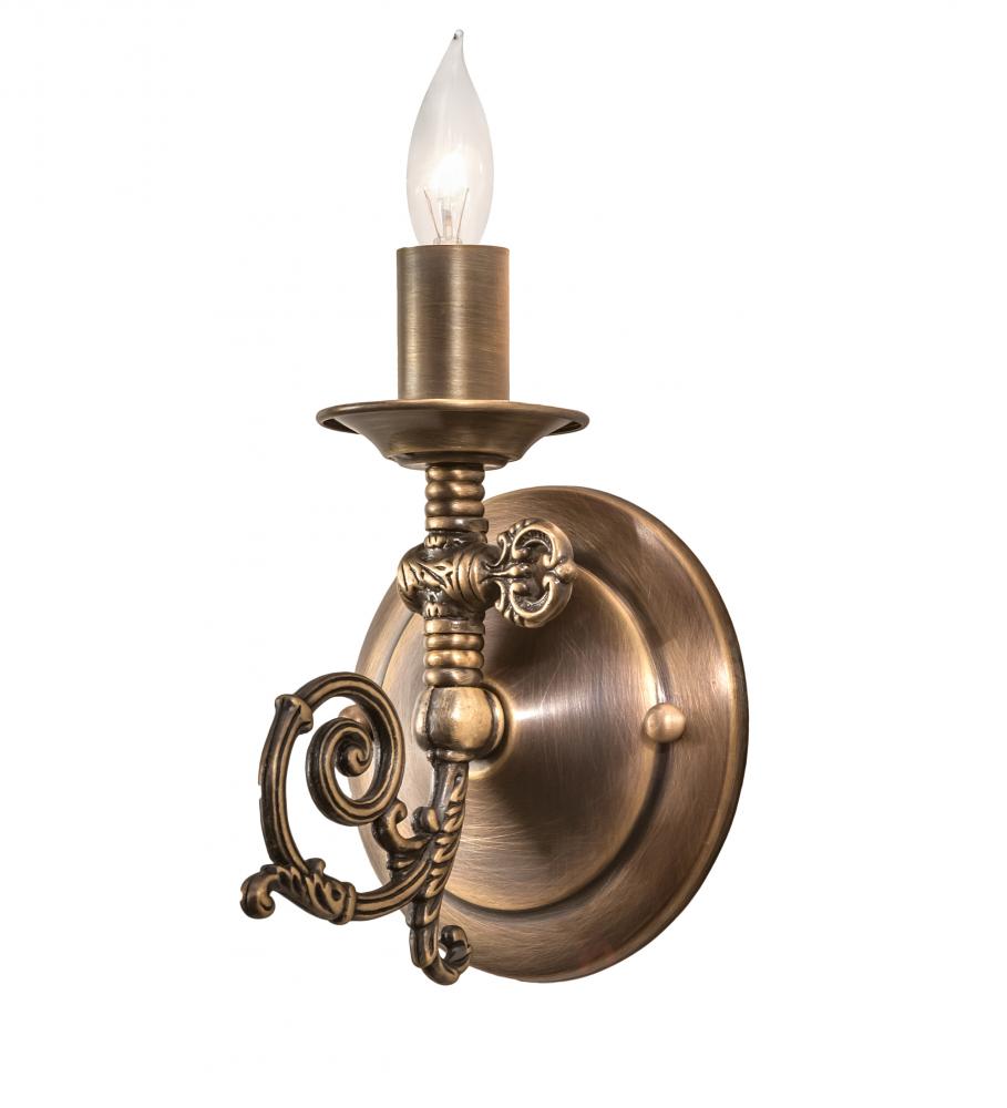 4.5" Wide Gas Reproduction Wall Sconce
