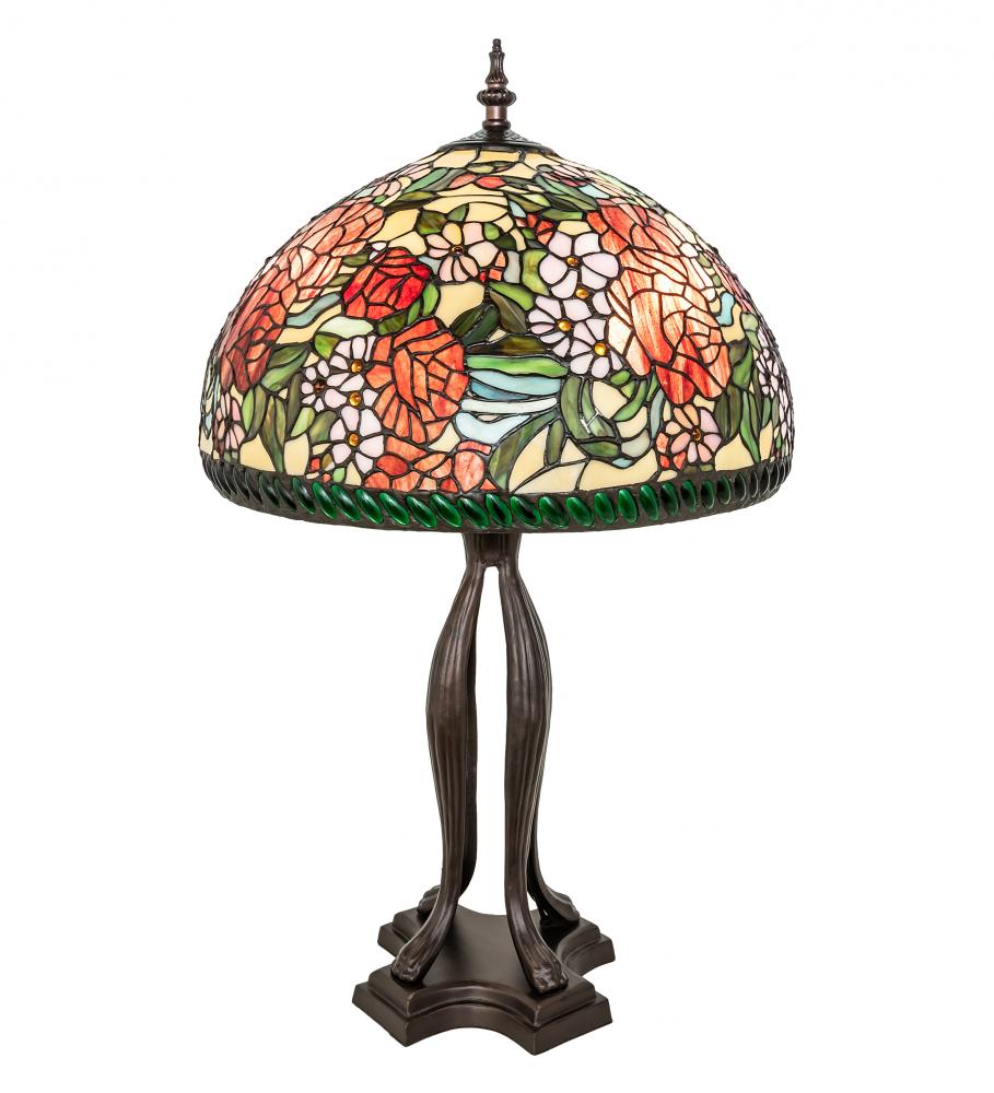 33" High Romance Rose Table Lamp
