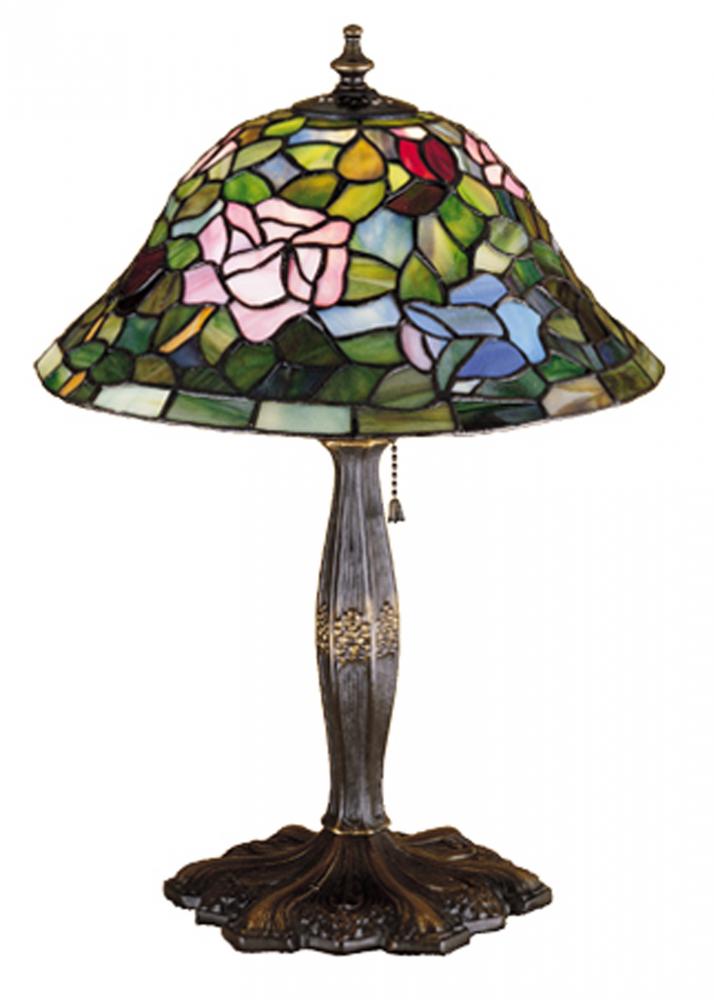 17"H Tiffany Rosebush Accent Lamp