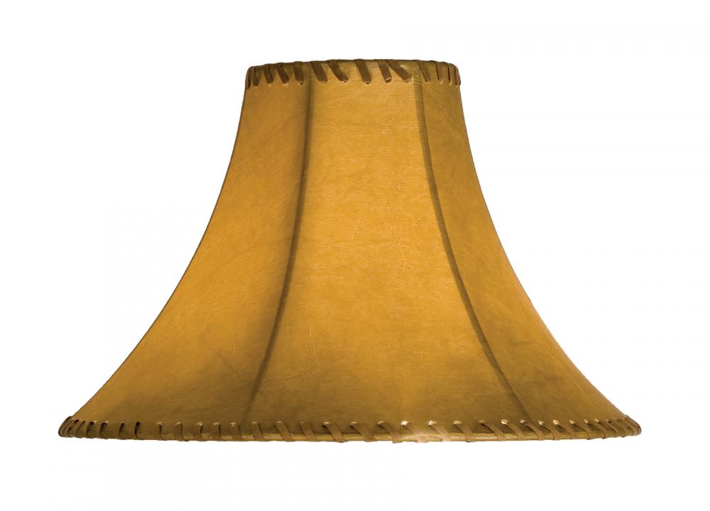 14" Wide Faux Leather Tan Hexagon Shade