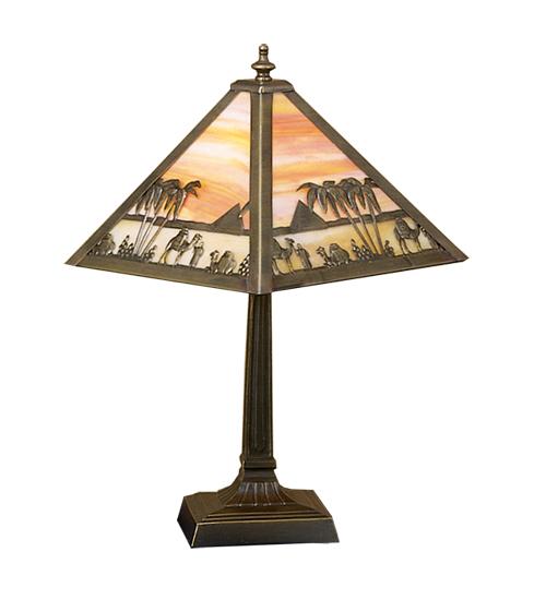 10" High Camel Mission Accent Lamp