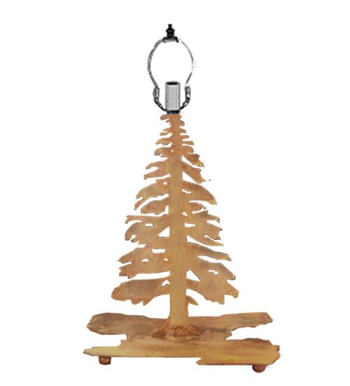 14"H Tall Pines Lighted Base Table Base