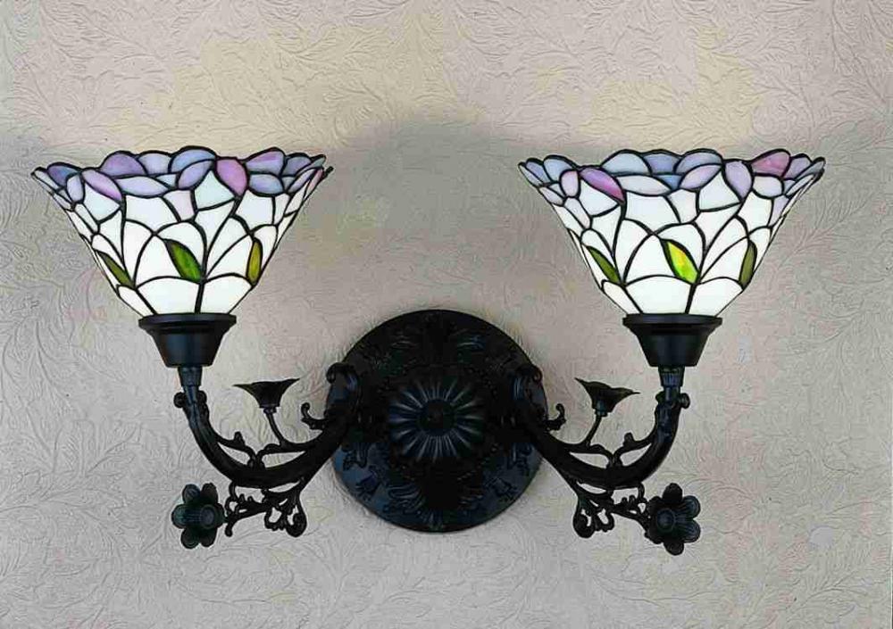 12.5" Wide Daffodil Bell 2 Light Wall Sconce