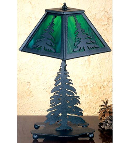 14"H Tall Pines Accent Lamp