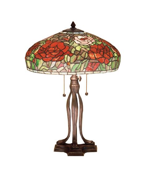 23.5"H Tiffany Peony Table Lamp