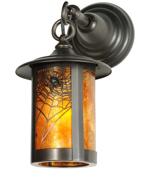 6" Wide Fulton Spider Web Hanging Wall Sconce