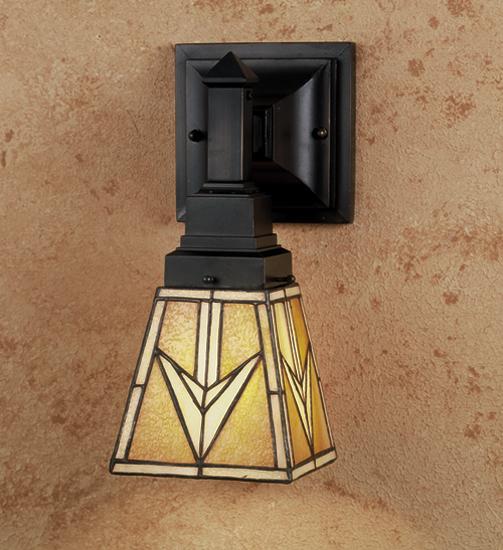 5"W X 6"H 1 LT MISSION SCONCE-7" VALENCIA MISSION/2"RING
