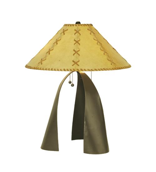 23"H Sedona Faux Leather Table Lamp