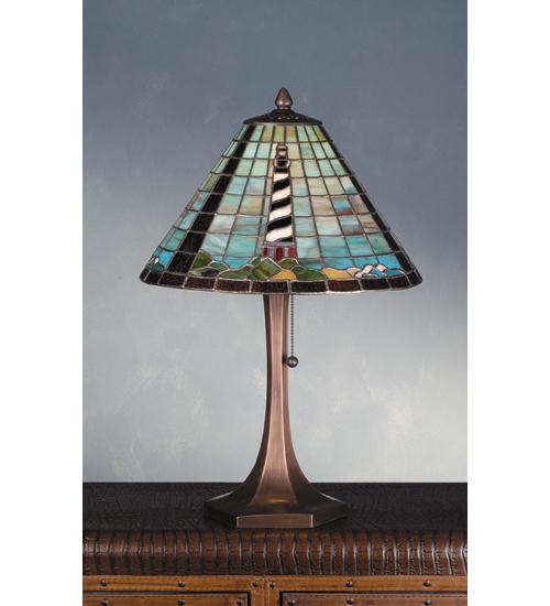 21"H The Lighthouse on Cape Hatteras Table Lamp